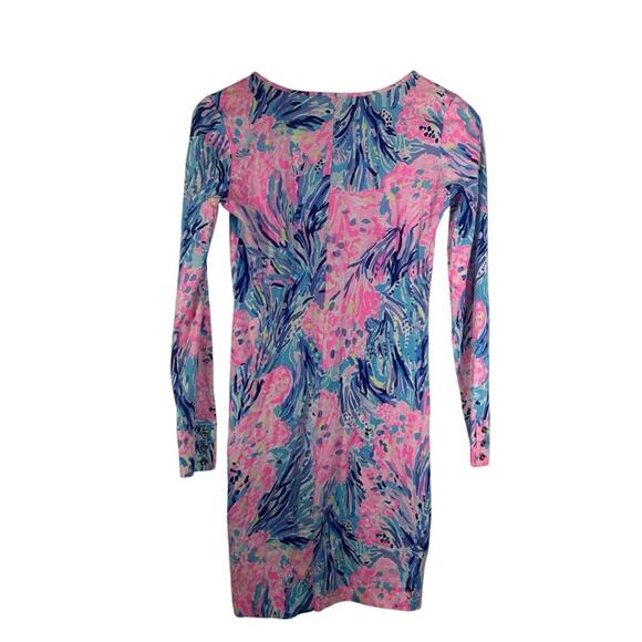 Lilly Pulitzer Davie Dress Pink and Blue Size XXS - Picture 3 of 9